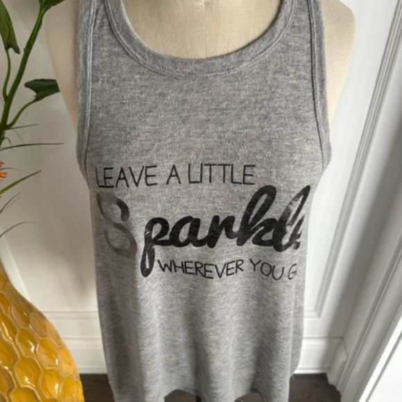 Soprano High Low Tank Tunic with Leave A little SPARKLE Wherever you Go - Picture 6 of 13